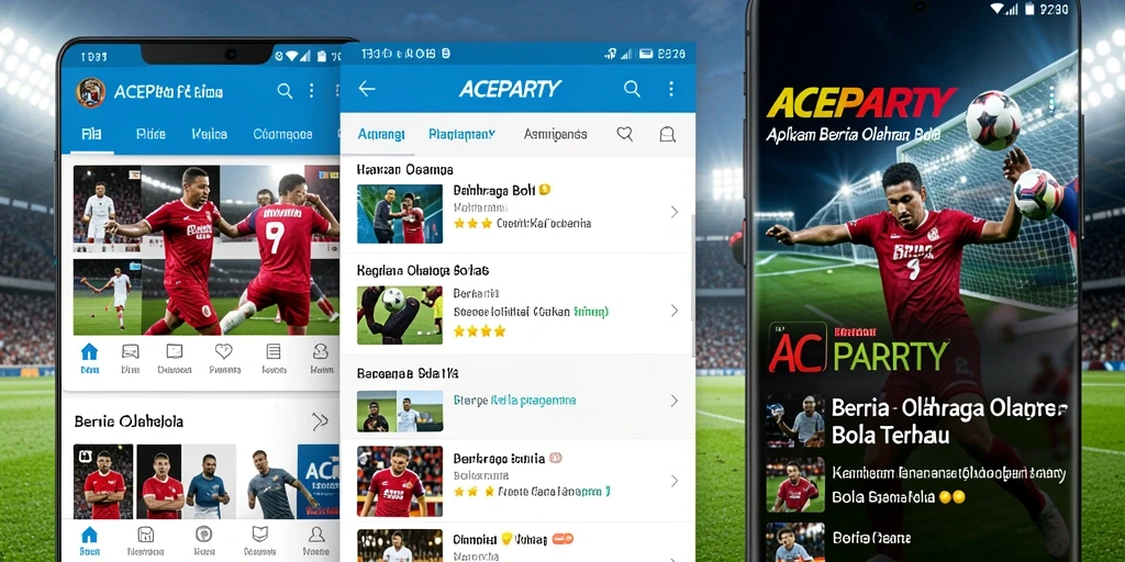 Tampilan antarmuka ACEPARTY yang responsif dan informatif.