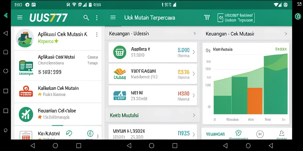 Tampilan antarmuka UUS777 yang sederhana dan informatif.
