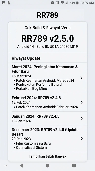 Riwayat Versi rr789 untuk Pengguna Android